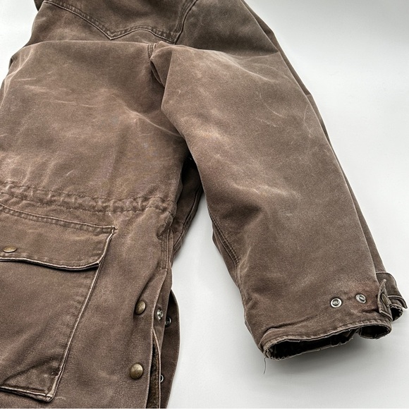 Carhartt C52 CH2 Canvas Blanket Lined Used Jacket Men's 3XL Brown Work Jacket - Picture 4 of 16